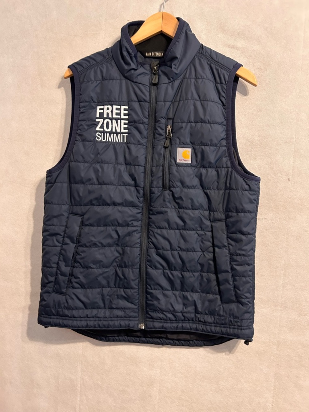 Carhartt Gilliam Rain Defender Insulated Vest featuring "Free Zone Summit" SZM
